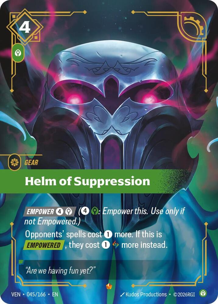 Helm of Suppression 045/166 (Vendetta)  - Foil | Good Games North
