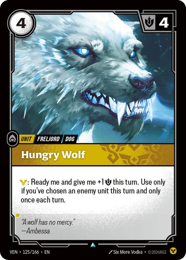 Hungry Wolf 125/166 (Vendetta)  | Good Games North