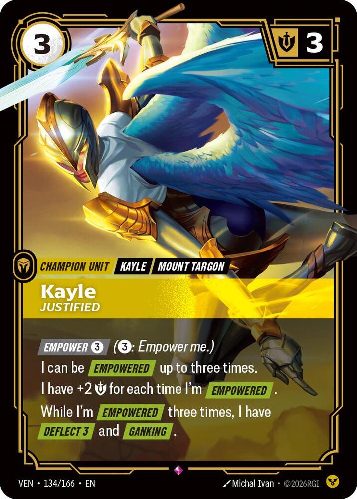 Kayle - Justified 134/166 (Vendetta)  - Foil | Good Games North