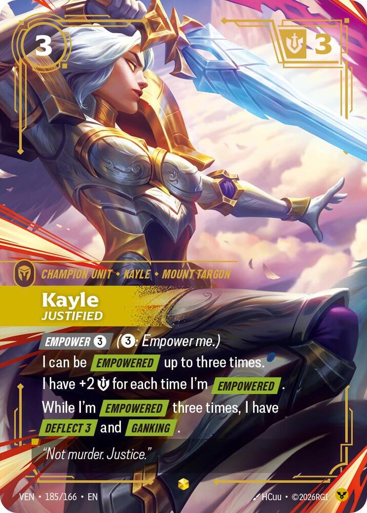 Kayle - Justified 185/166 (Vendetta)  - Foil | Good Games North