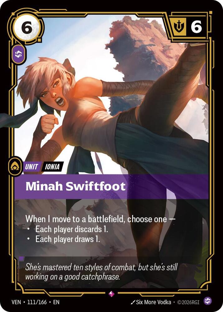Minah Swiftfoot 111/166 (Vendetta)  - Foil | Good Games North