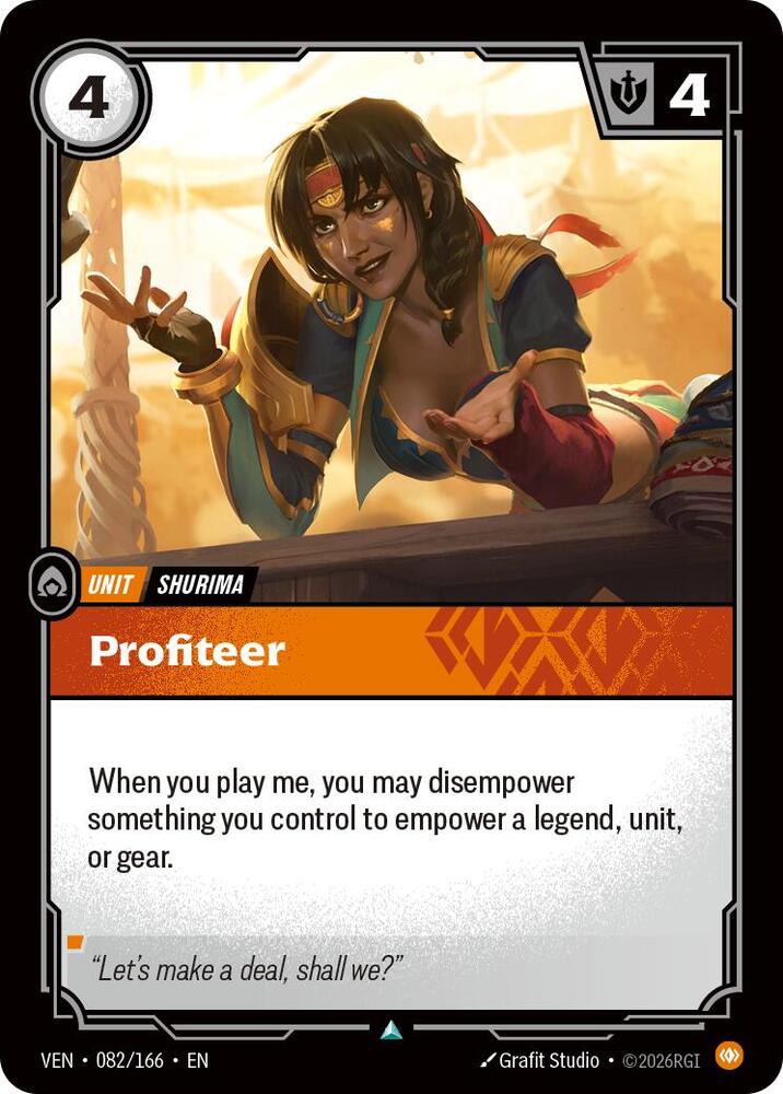 Profiteer 082/166 (Vendetta)  | Good Games North