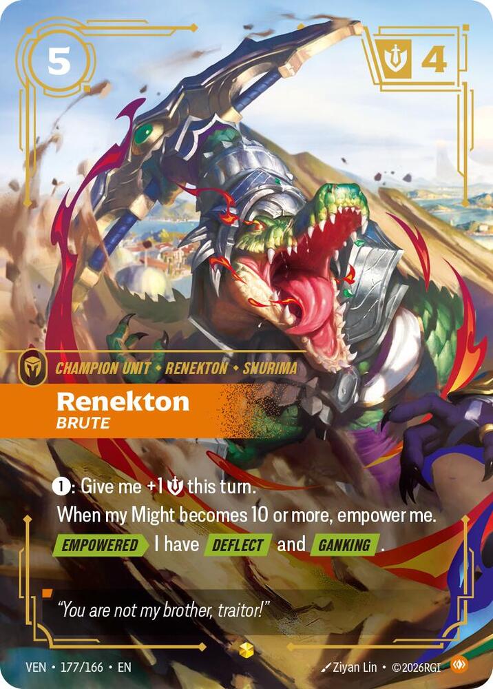 Renekton - Brute 177/166 (Vendetta)  - Foil | Good Games North