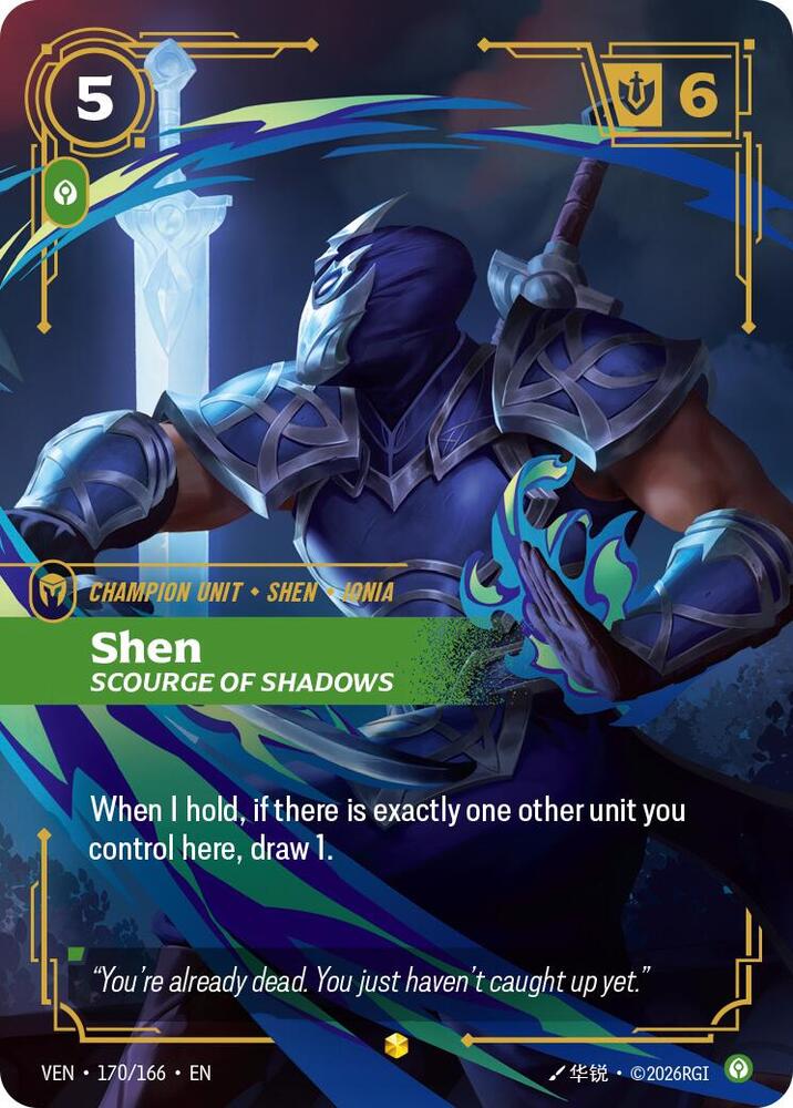 Shen - Scourge of Shadows 170/166 (Vendetta)  - Foil | Good Games North