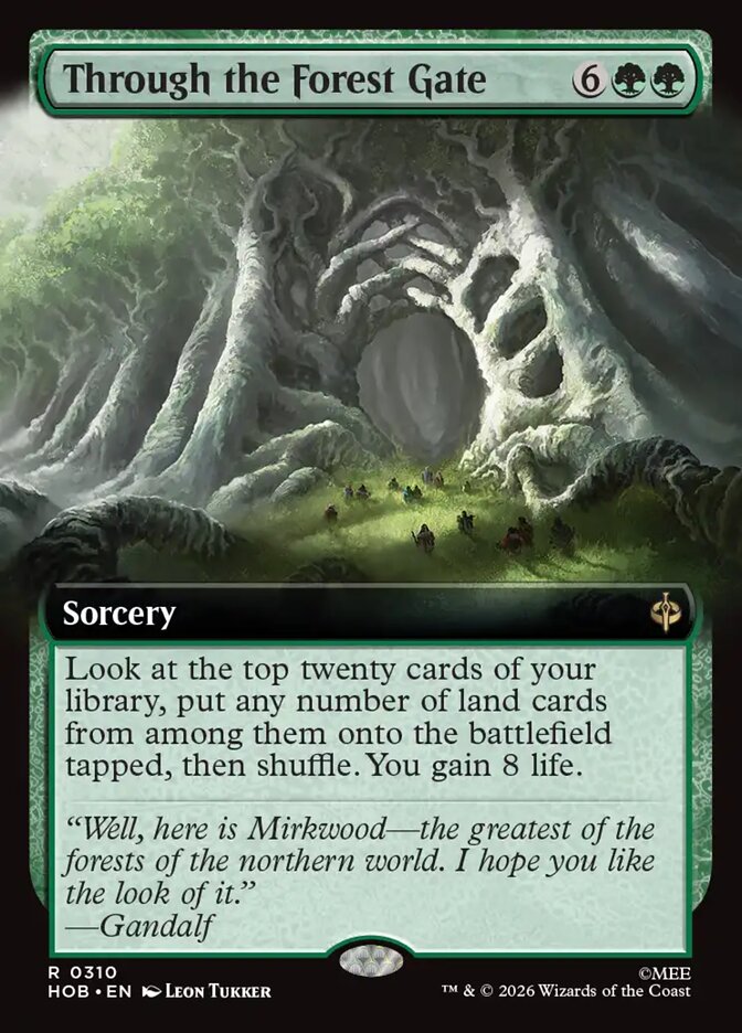 Through the Forest Gate 310 (The Hobbit)  - Extended Art Foil | Good Games North