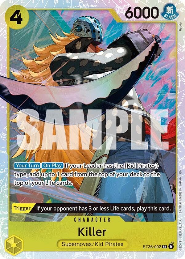 Killer ST36-002 (Starter Deck 36: YELLOW Eustass"Captain"Kid)  - Foil | Good Games North