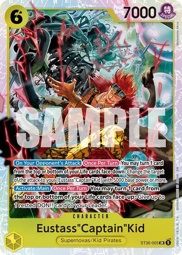 Eustass"Captain"Kid ST36-005 (Starter Deck 36: YELLOW Eustass"Captain"Kid)  - Foil | Good Games North