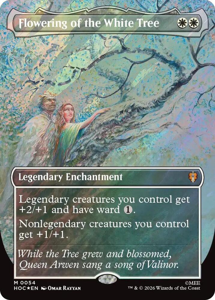 Flowering of the White Tree 54 (The Hobbit: Eternal-Legal)  - Borderless Surge Foil | Good Games North