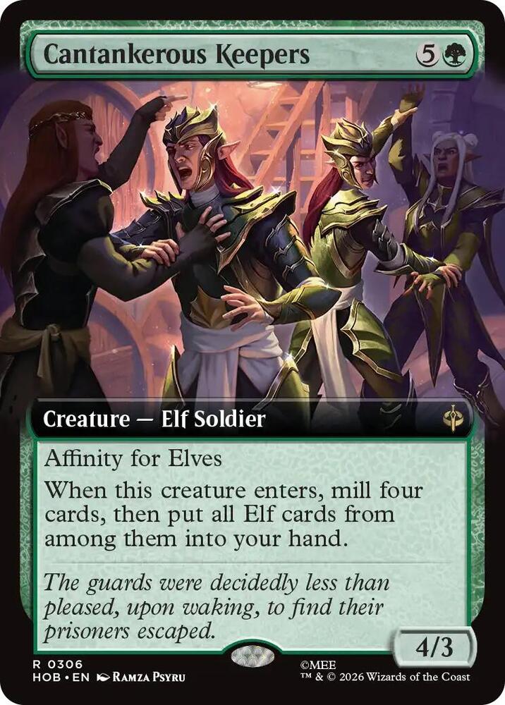 Cantankerous Keepers 306 (The Hobbit)  - Extended Art Foil | Good Games North