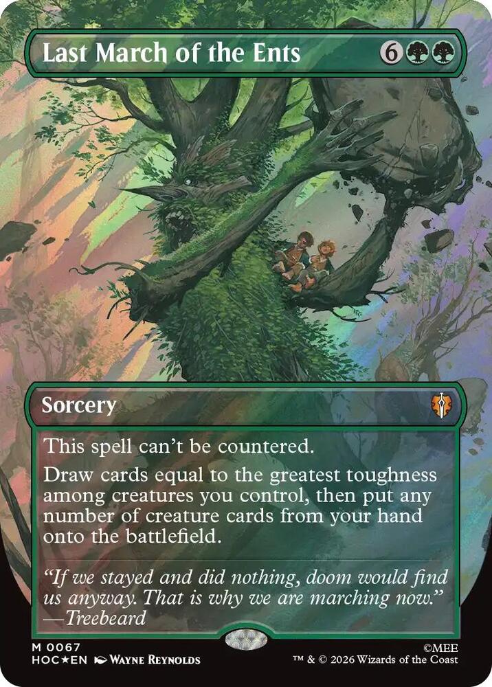 Last March of the Ents 67 (The Hobbit: Eternal-Legal)  - Borderless Surge Foil | Good Games North