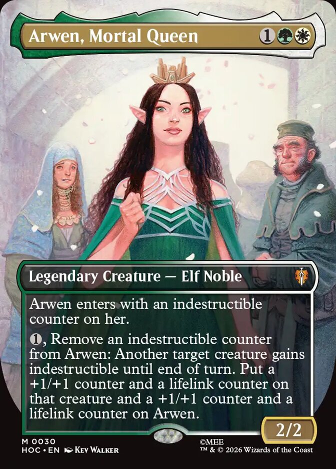 Arwen, Mortal Queen 30 (The Hobbit: Eternal-Legal)  - Borderless Foil | Good Games North
