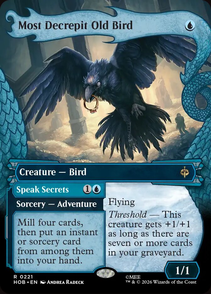 Most Decrepit Old Bird // Speak Secrets 221 (The Hobbit)  - Showcase Foil | Good Games North