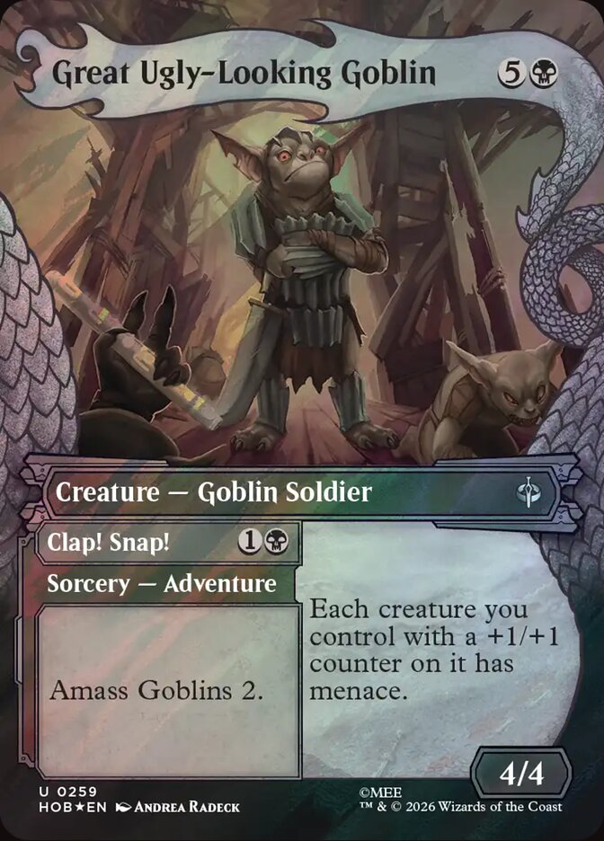 Great Ugly-Looking Goblin // Clap! Snap! 259 (The Hobbit)  - Showcase Surge Foil | Good Games North