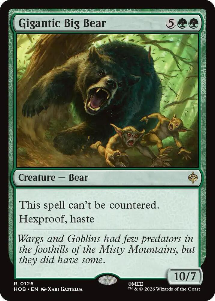 Gigantic Big Bear 126 (The Hobbit)  | Good Games North