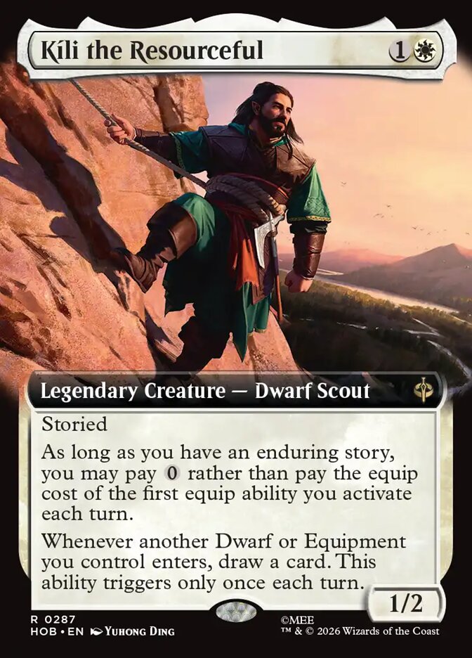 Kíli the Resourceful 287 (The Hobbit)  - Extended Art Foil | Good Games North