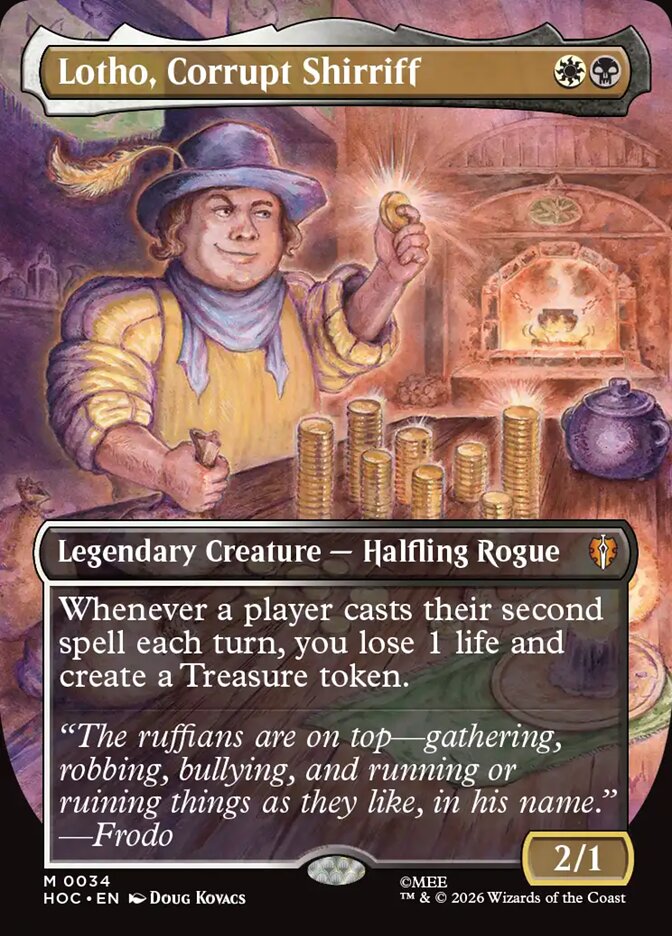 Lotho, Corrupt Shirriff 34 (The Hobbit: Eternal-Legal)  - Borderless Foil | Good Games North