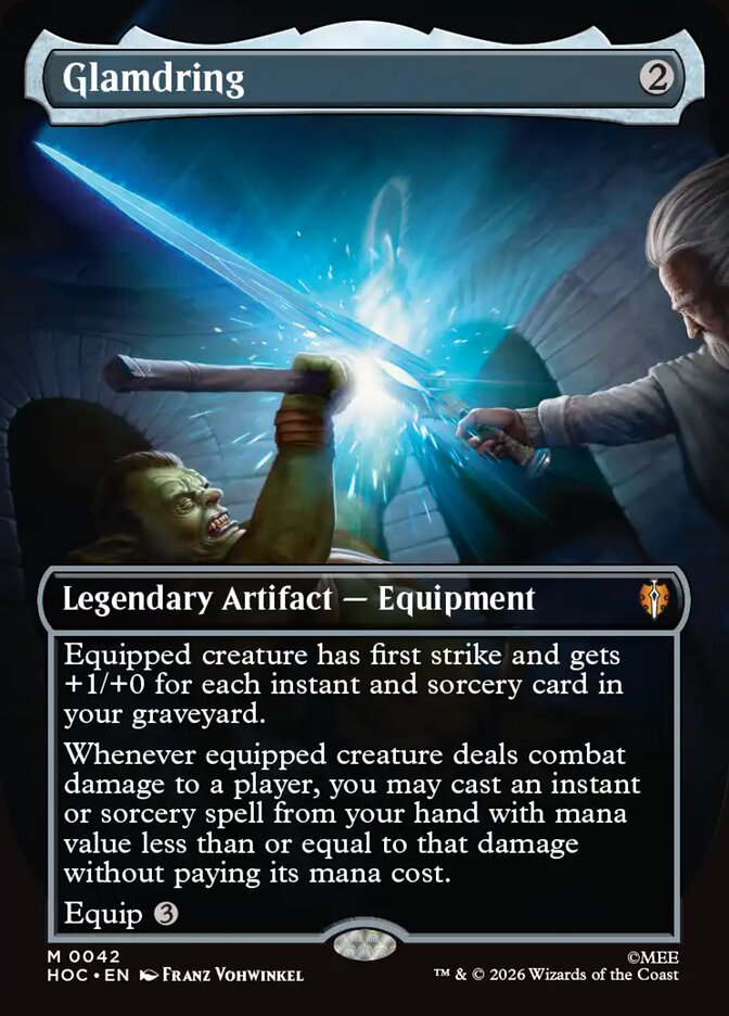 Glamdring 42 (The Hobbit: Eternal-Legal)  - Borderless Foil | Good Games North