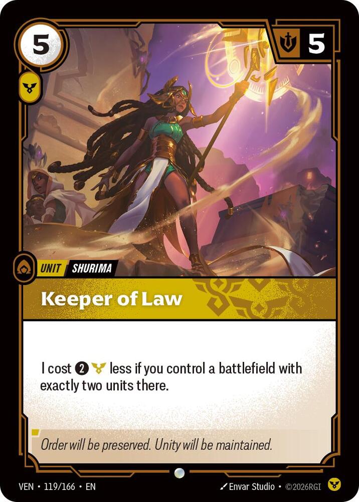 Keeper of Law 119/166 (Vendetta)  - Foil | Good Games North
