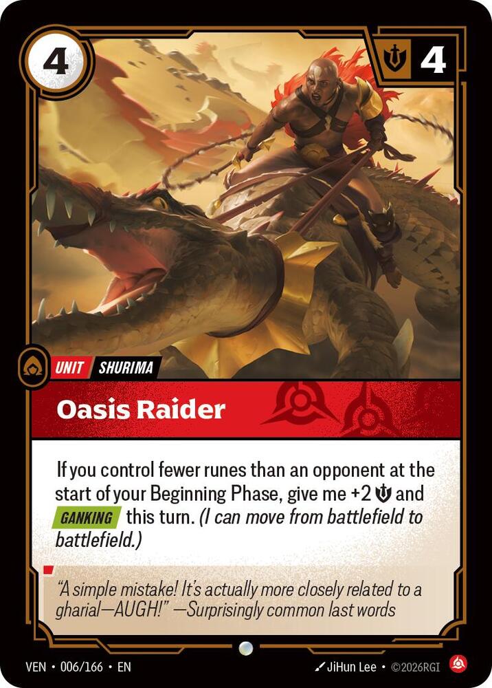 Oasis Raider 006/166 (Vendetta)  - Foil | Good Games North