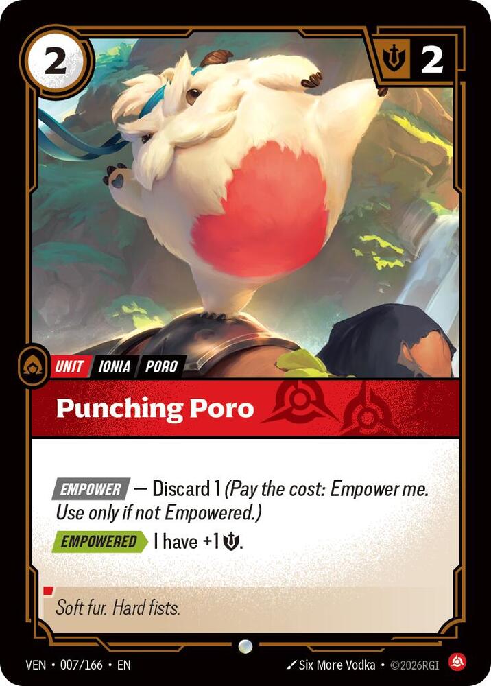 Punching Poro 007/166 (Vendetta)  - Foil | Good Games North