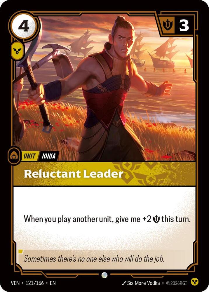 Reluctant Leader 121/166 (Vendetta)  - Foil | Good Games North
