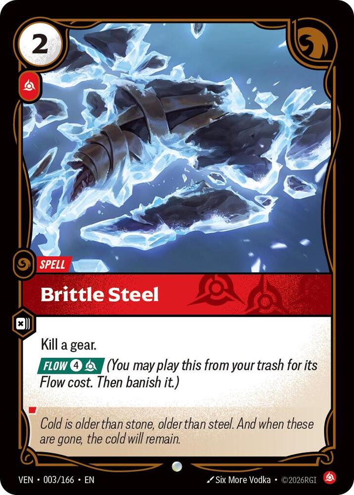Brittle Steel 003/166 (Vendetta)  - Foil | Good Games North