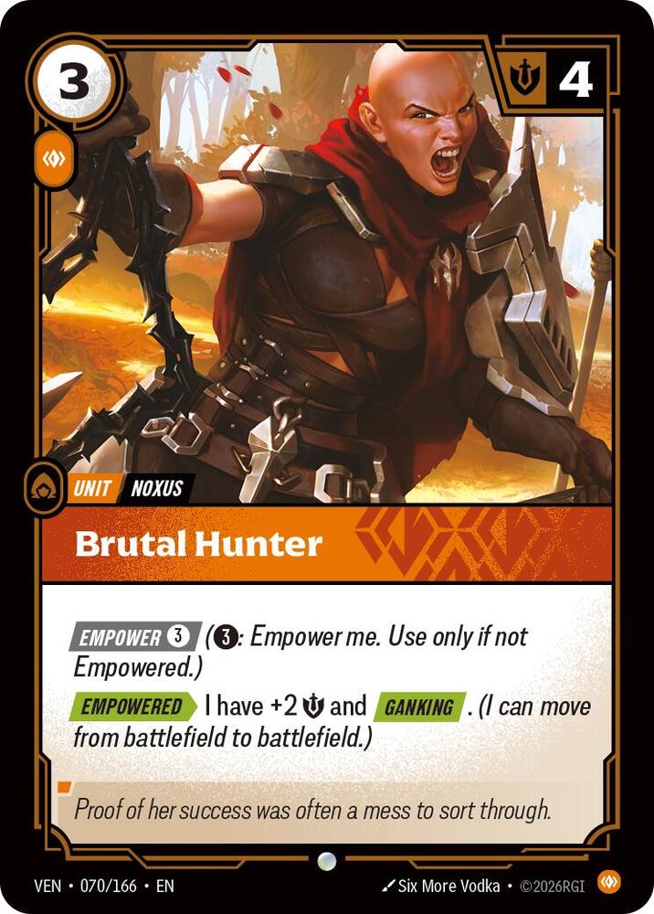Brutal Hunter 070/166 (Vendetta)  - Foil | Good Games North