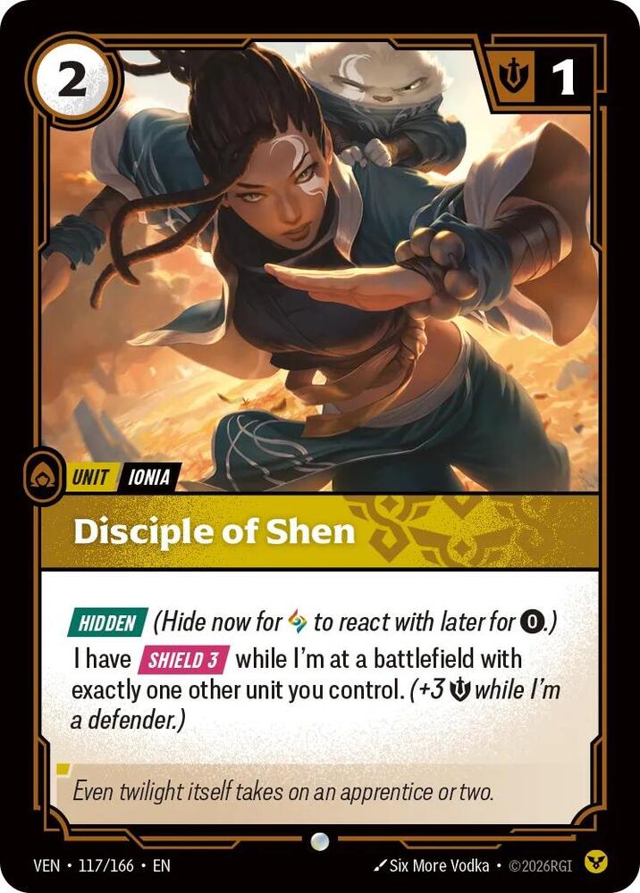Disciple of Shen 117/166 (Vendetta)  - Foil | Good Games North