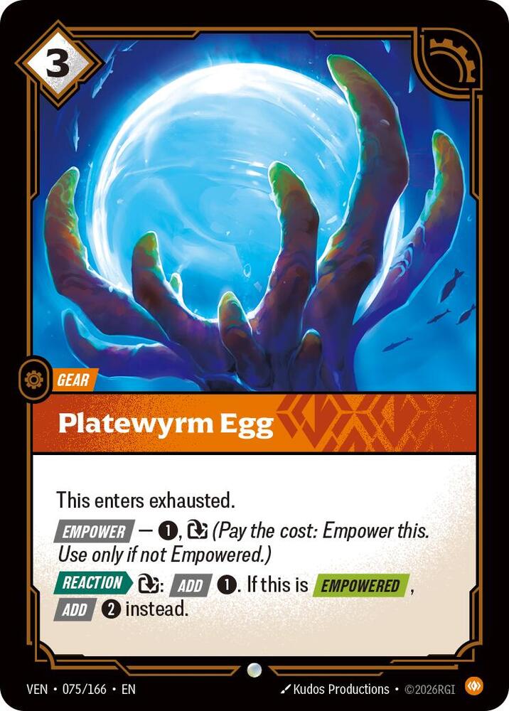 Platewyrm Egg 075/166 (Vendetta)  - Foil | Good Games North