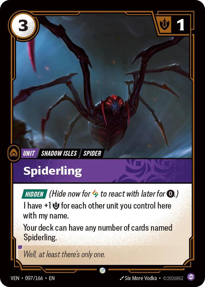 Spiderling 097/166 (Vendetta)  - Foil | Good Games North