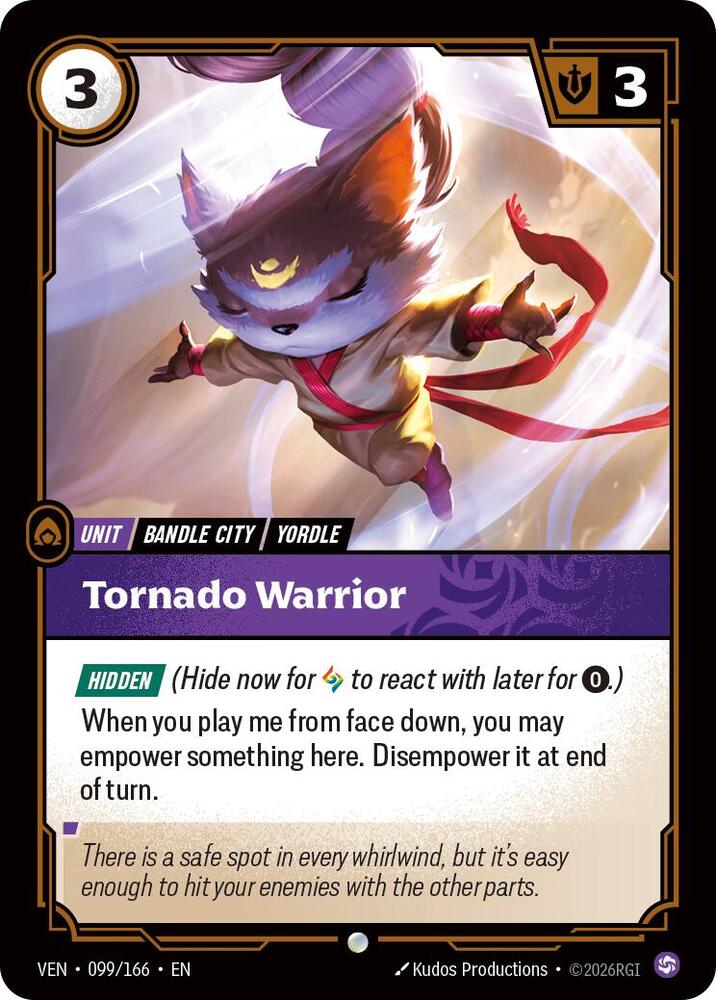 Tornado Warrior 099/166 (Vendetta)  - Foil | Good Games North