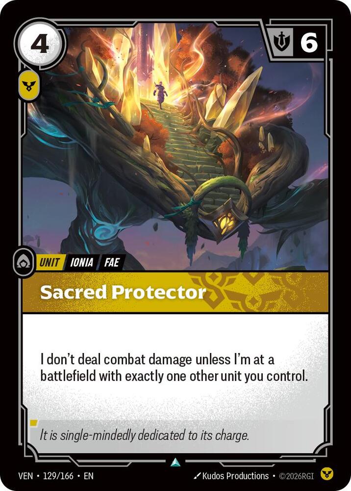 Sacred Protector 129/166 (Vendetta)  - Foil | Good Games North