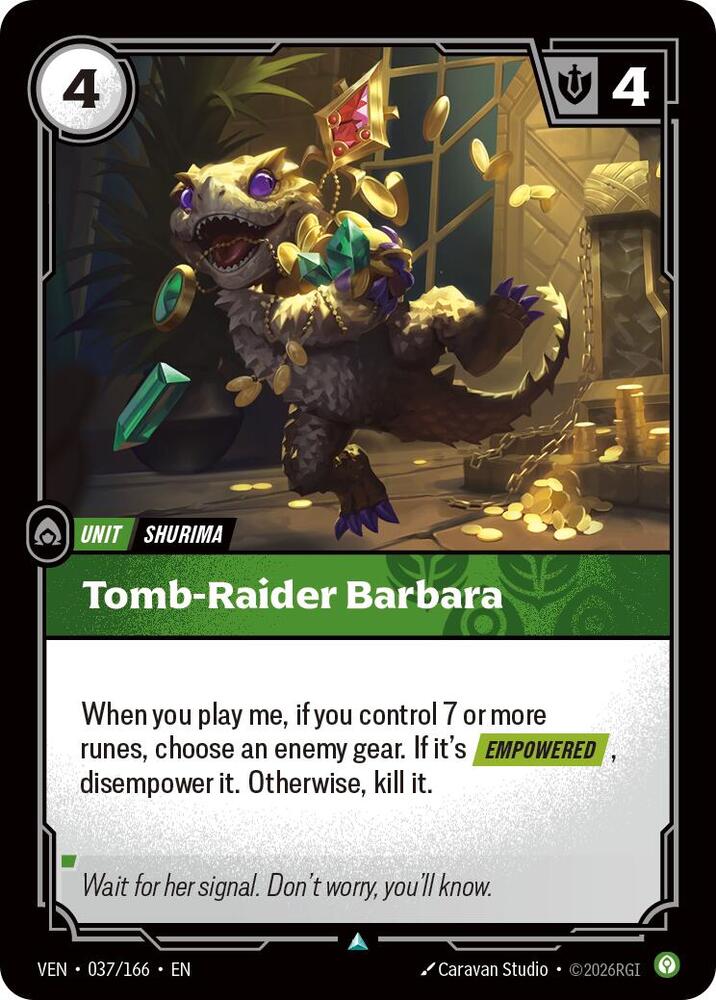 Tomb-Raider Barbara 037/166 (Vendetta)  - Foil | Good Games North