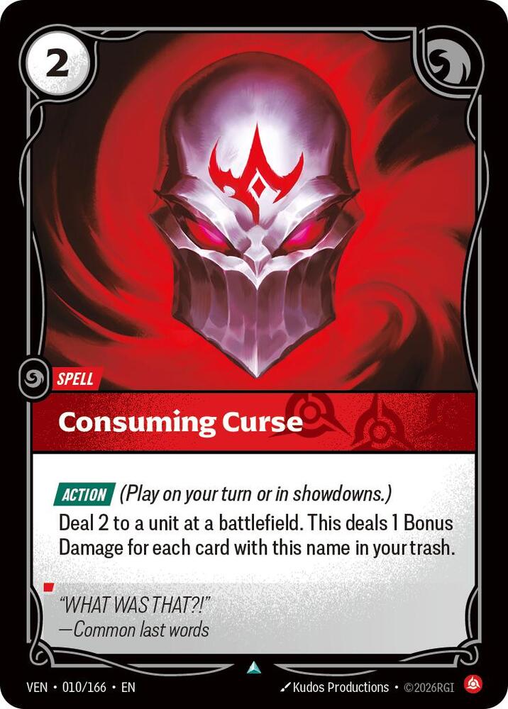 Consuming Curse 010/166 (Vendetta)  - Foil | Good Games North