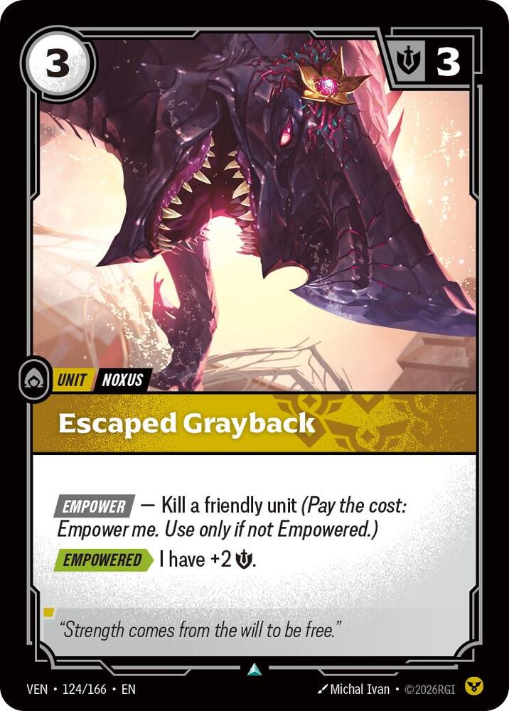 Escaped Grayback 124/166 (Vendetta)  - Foil | Good Games North