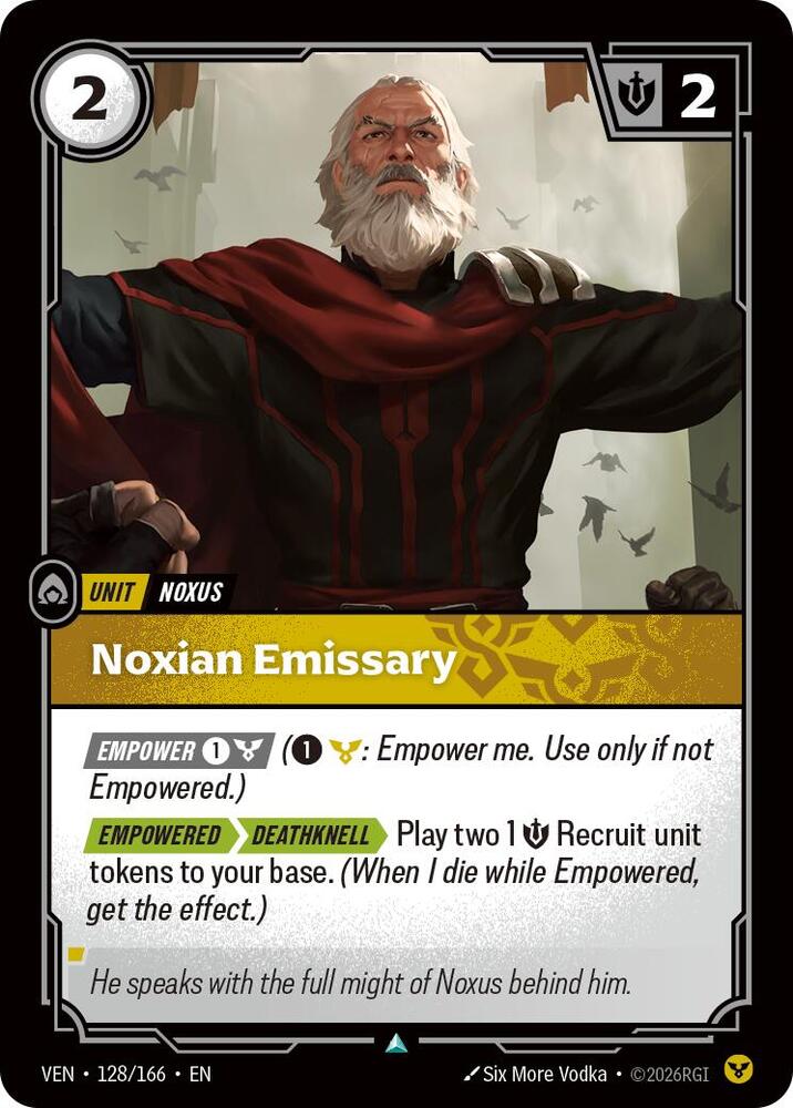 Noxian Emissary 128/166 (Vendetta)  - Foil | Good Games North