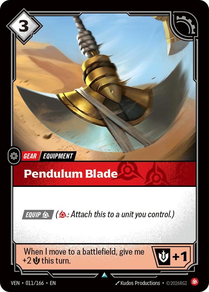 Pendulum Blade 011/166 (Vendetta)  - Foil | Good Games North