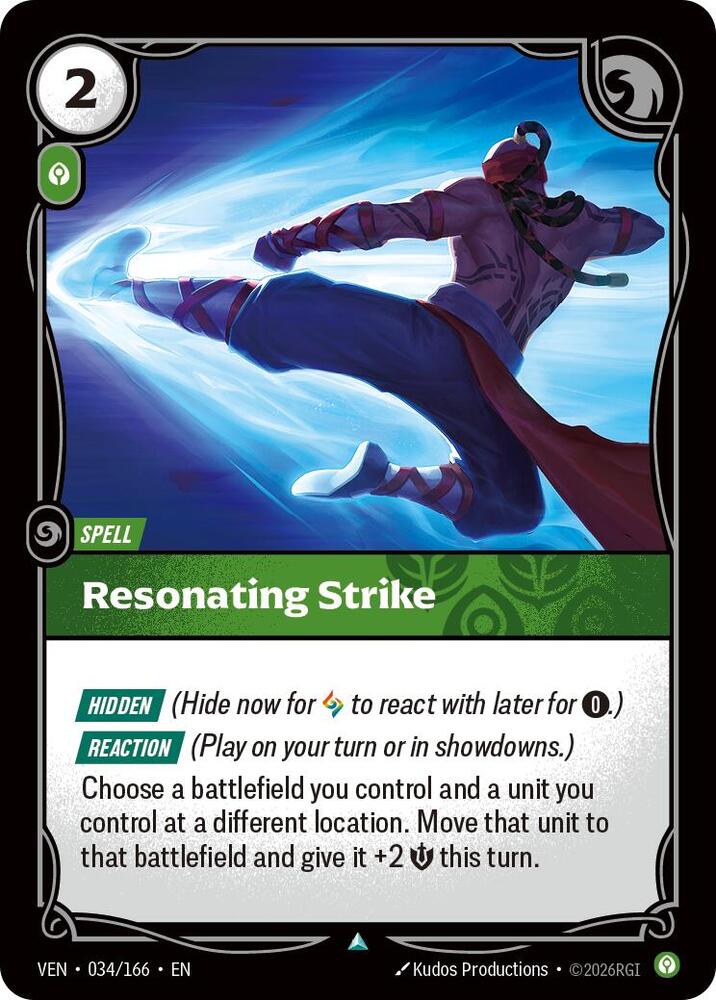 Resonating Strike 034/166 (Vendetta)  - Foil | Good Games North