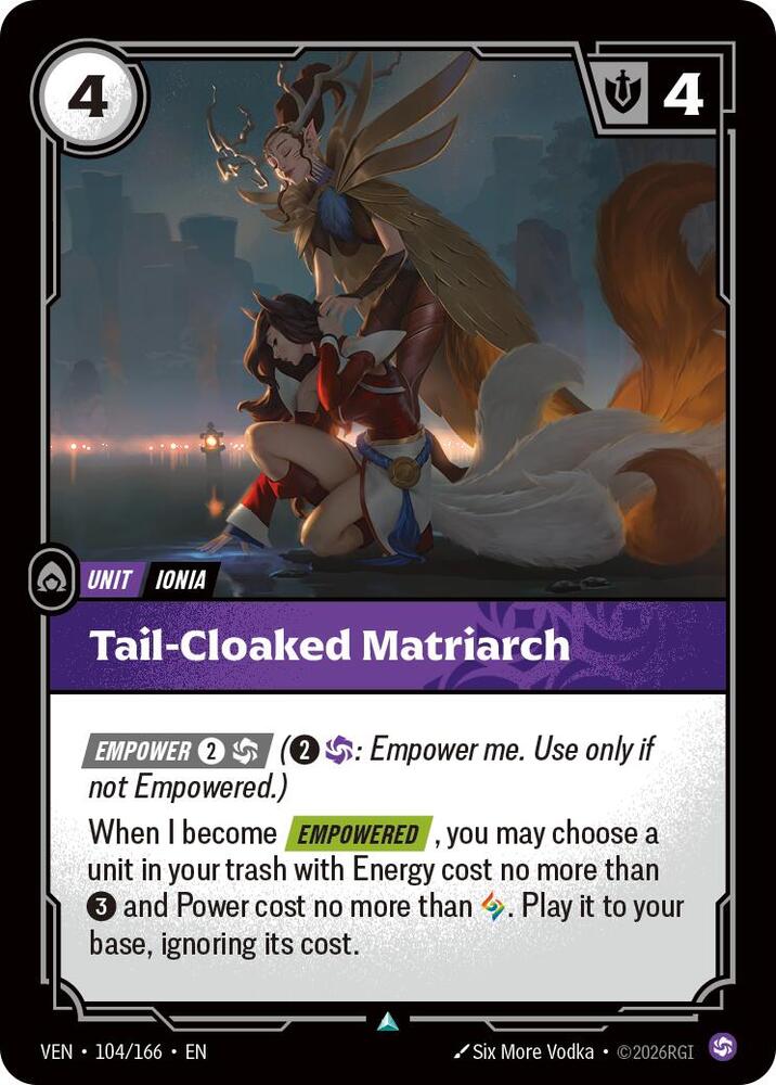 Tail-Cloaked Matriarch 104/166 (Vendetta)  - Foil | Good Games North
