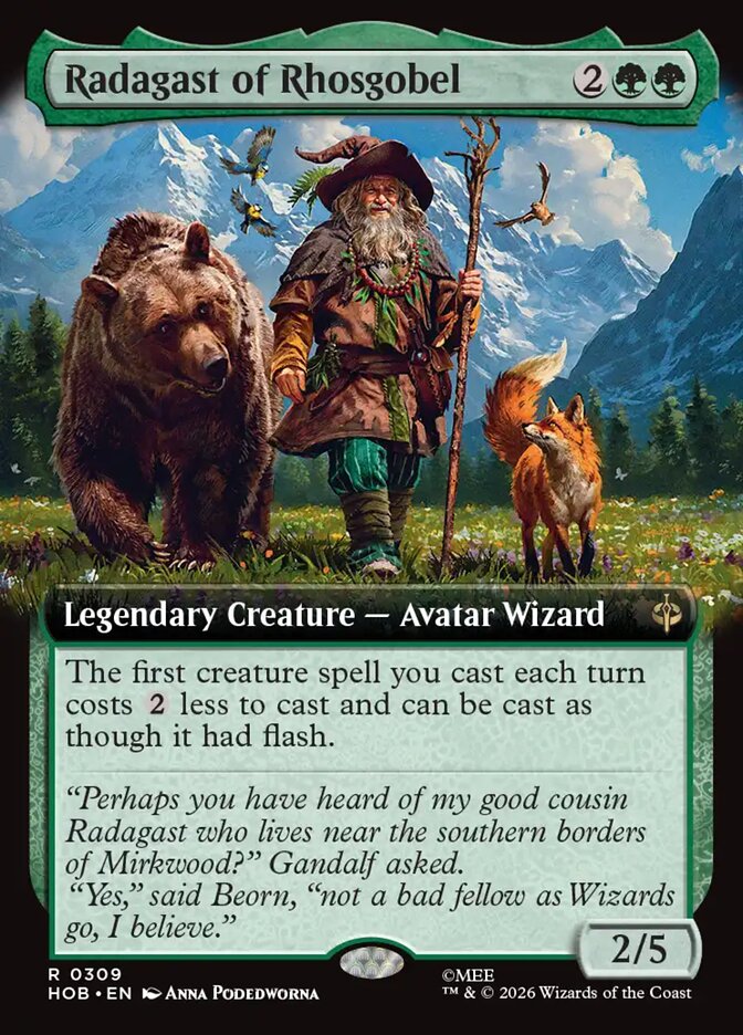 Radagast of Rhosgobel 309 (The Hobbit)  - Extended Art Foil | Good Games North