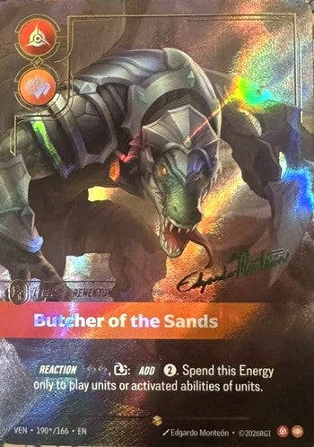 Renekton - Butcher of the Sands 190*/166 (Vendetta)  - Signature Foil | Good Games North