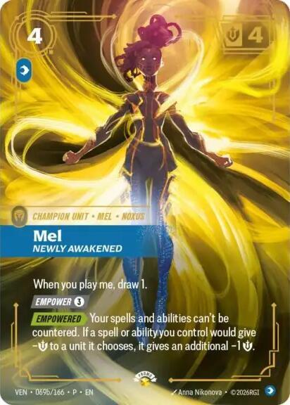 Mel - Newly Awakened 069b/166 (Riftbound Organized Play Promotional Cards)  - Foil | Good Games North