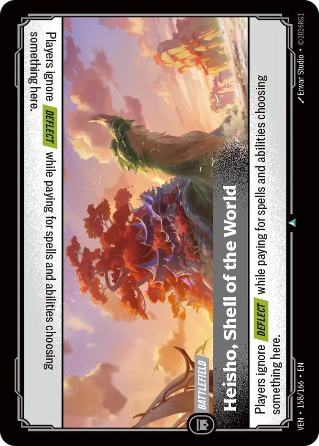 Heisho, Shell of the World 158/166 (Vendetta)  - Foil | Good Games North
