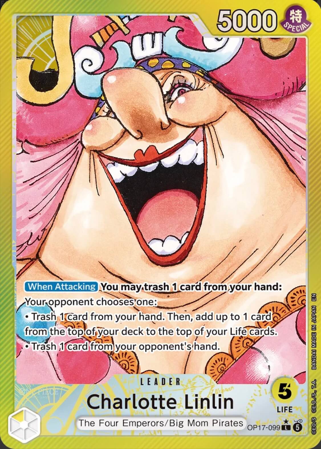 Charlotte Linlin OP17-099 (The World's Strongest Warriors)  - Alternate Art Foil | Good Games North