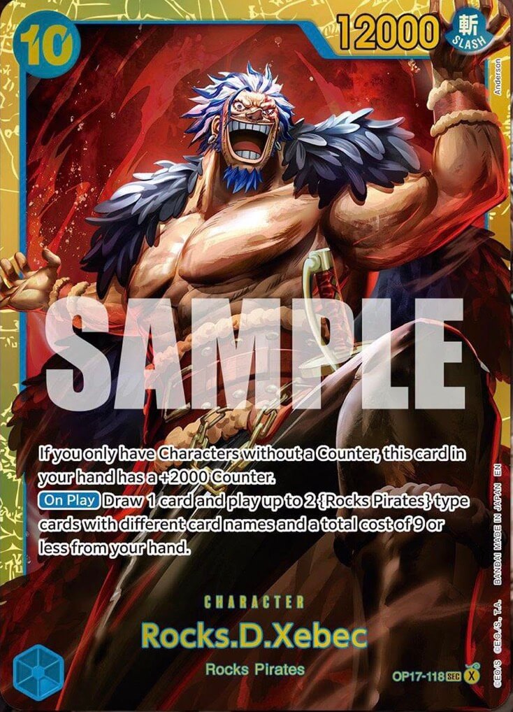 Rocks.D.Xebec OP17-118 (The World's Strongest Warriors)  - Foil | Good Games North