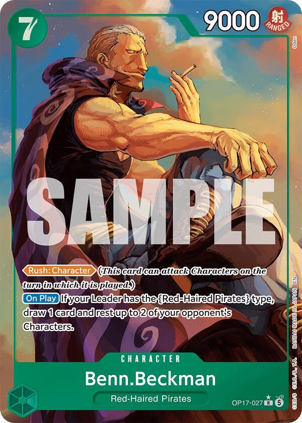 Benn.Beckman OP17-027 (The World's Strongest Warriors)  - Alternate Art Foil | Good Games North