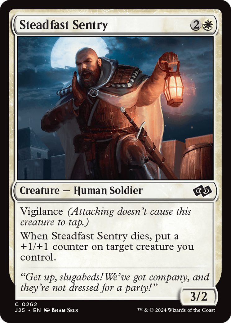 Steadfast Sentry [Foundations Jumpstart] | Good Games North