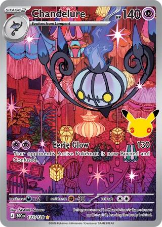 Chandelure 137/128 (ME: 30th Celebration)  - Holofoil | Good Games North