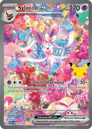 Sylveon ex 153/128 (ME: 30th Celebration)  - Holofoil | Good Games North