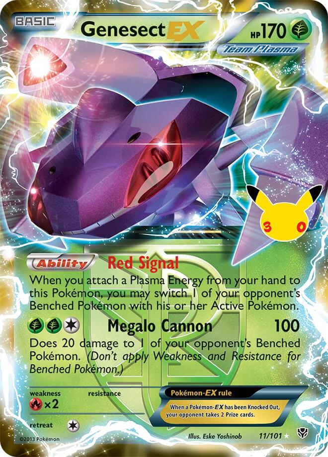 Genesect EX Team Plasma 11/101 (ME: 30th Celebration Classic Collection)  - Holofoil | Good Games North